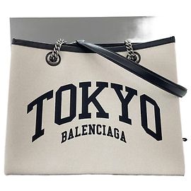 Sac cabas Balenciaga Ginza Limited Edition CITES Duty Free Blanc