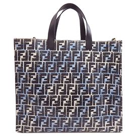 Borsa Tote Fendi Zucca Pattern Nero
