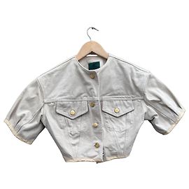 Jean Paul Gaultier Chaqueta corta Junior Gaultier de algodón beige Beige