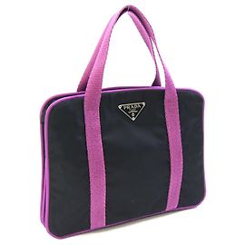 Bolso Prada negro y morado Negro Púrpura