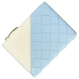 Bottega Veneta Light Blue Bi-fold Wallet Light blue