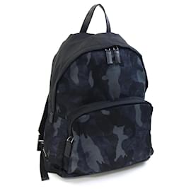 Prada Camouflage Backpack Brown Black Navy blue
