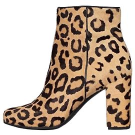 Saint Laurent Animal-Print Leather Ankle Boots sz.40 pre-owned Other