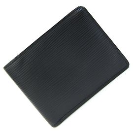 Cartera Louis Vuitton Epi Slender Bi-fold Negro