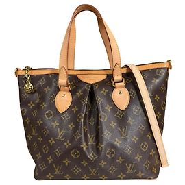 Louis Vuitton Palermo PM Monogram Schultertasche Braun