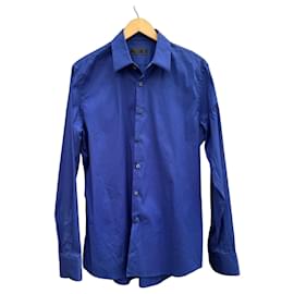 Prada Camicia uomo in cotone blu Blu
