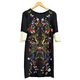 Robe Roberto Cavalli Class Imprimé Papillons Noir Multicolore