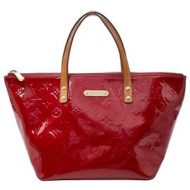 Sac à main Louis Vuitton Monogram Vernis Bellevue PM Rouge