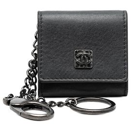 Chanel Coco Mark Keychain Accessory Black