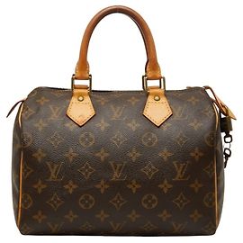 Louis Vuitton Monogram Speedy 25 Mini Boston Bag Marron