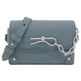 Louis Vuitton Taurillon Monogram Steamer Wallet Schultertasche Grün