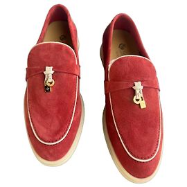 Loro Piana Mocassins Summer Walk Rouge Rouge
