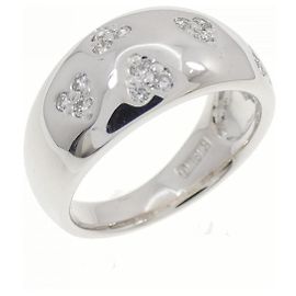 Autre Marque Anello Ponte Vecchio in Oro Au750 e Diamanti Argento