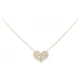 Autre Marque Collier en diamant Au750 Doré