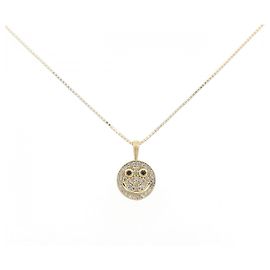 Autre Marque Collier Smile en Diamants Au750 Doré