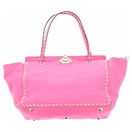 Sac Valentino Garavani Rockstud en cuir rose Rose