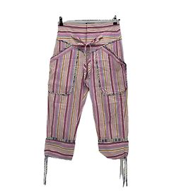 Pantalones Capri a rayas rosa Isabel Marant de algodón Rosa