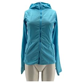 Autre Marque LULULEMON Turquoise Jacket Blue Polyester Size 4 Blue