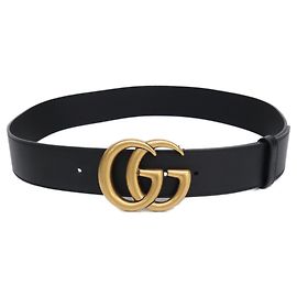 Cintura larga GG Emblem Gucci 400593 AP00T Nero D'oro