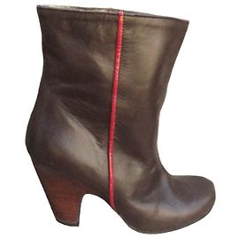 Bottines en cuir Karine Arabian Marron