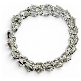 Tiffany & Co. Silver Charm Bracelet Silvery