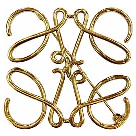 Spilla con logo Anagram Loewe D'oro
