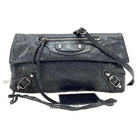 Borsa a spalla classica Balenciaga 2 in 1 Nero