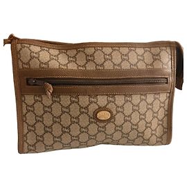 Gucci Pochette GG Supreme Canvas Marron Beige