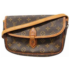 Borsa a spalla Louis Vuitton Monogram Gibeciere PM Marrone