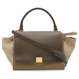 Céline Celine Trapeze Handtasche/Schultertasche Beige
