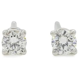 Tiffany & Co. Platinum Solitaire Diamond Stud Earrings Other