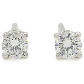 Tiffany & Co. Solitär-Diamantstecker in Platin Andere