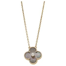 Van Cleef & Arpels Alhambra Necklace Black Pink Golden