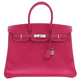 Hermès Pink Epsom Candy Verso Birkin Retourne 35 Pink