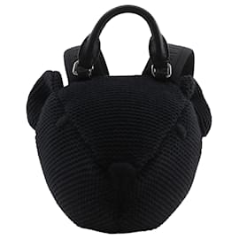 Burberry Black Thomas Bear Cotton Bear Backpack Black