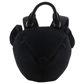 Mochila Burberry Black Thomas Bear de algodón Negro