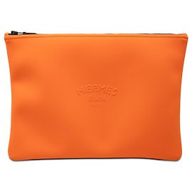 Custodia Neobain in neoprene arancione Hermès Taglia Medium Arancione