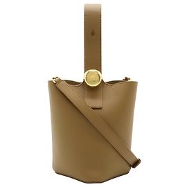 Borsa a secchiello LOEWE Brown Mini Leather Pebble Marrone