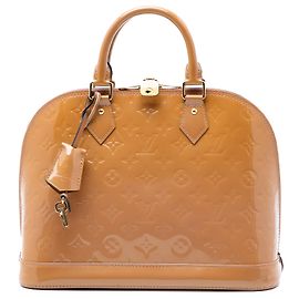 Louis Vuitton Alma PM en monogramme vernis marron Marron Caramel