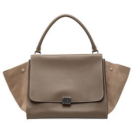 Céline Borsa Trapeze in pelle marrone Celine Taglia Medium Marrone