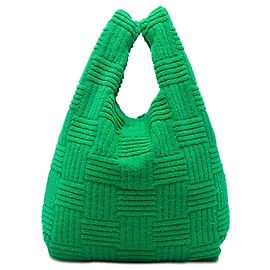 Cabas Green Terry Cloth Bottega Veneta Vert