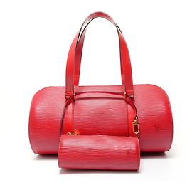 Sac à épaule Louis Vuitton Epi Soufflot - Rouge Rouge