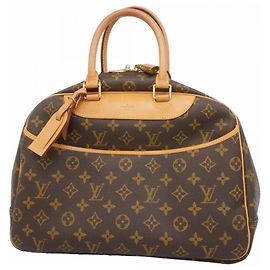 Sac à main Louis Vuitton Monogram Deauville Marron