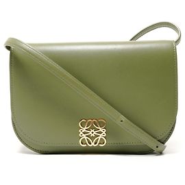 Borsa a Spalla Loewe Goya Small Anagram Verde