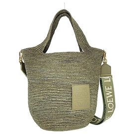 Bolsa 2-Way Loewe em verde Verde