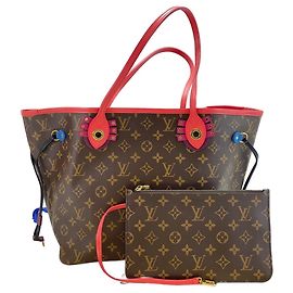 Bolsa Tote Louis Vuitton Neverfull MM Marrom