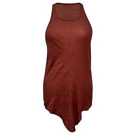 Débardeur Rick Owens en coton rouge Rose
