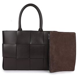 Bottega Veneta Arco Tote Bag Brown Leather Brown