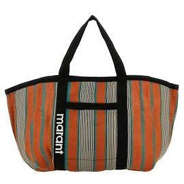 Borsa tote Isabel Marant Warden arancione in nylon Arancione