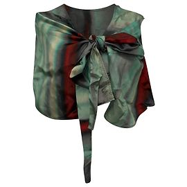 Top de amarrar com decote halter Laura estampado da Rick Owens em viscose multicolorida Multicor